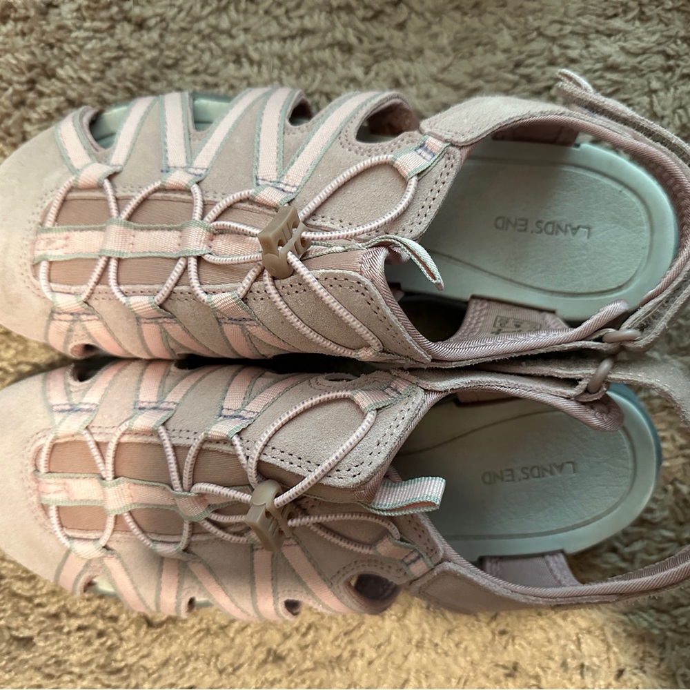 Lands' End Blush Pink Casual Sport Sandals